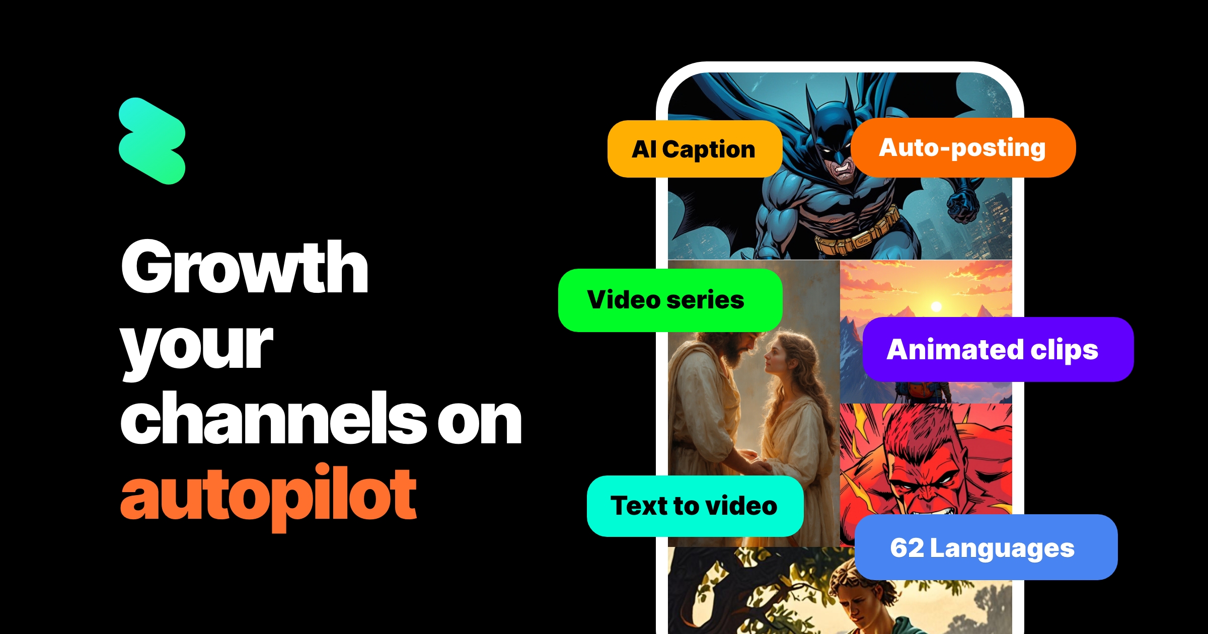 Generate Viral Short Fast Growth Your Channels on Auto-Pilot logo